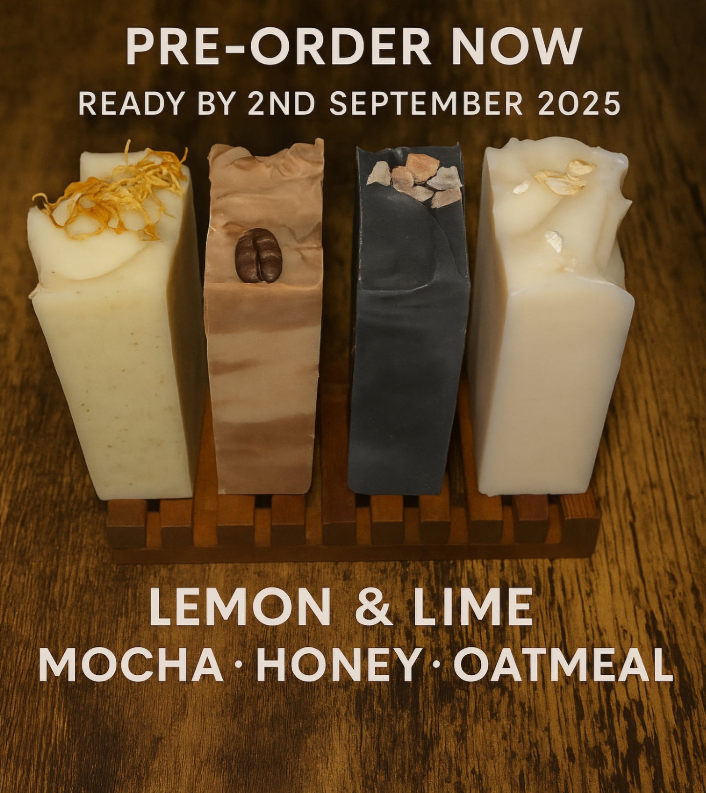 Moya Soap Bundle โ 4 Handmade Soaps + FREE Lather Pouch