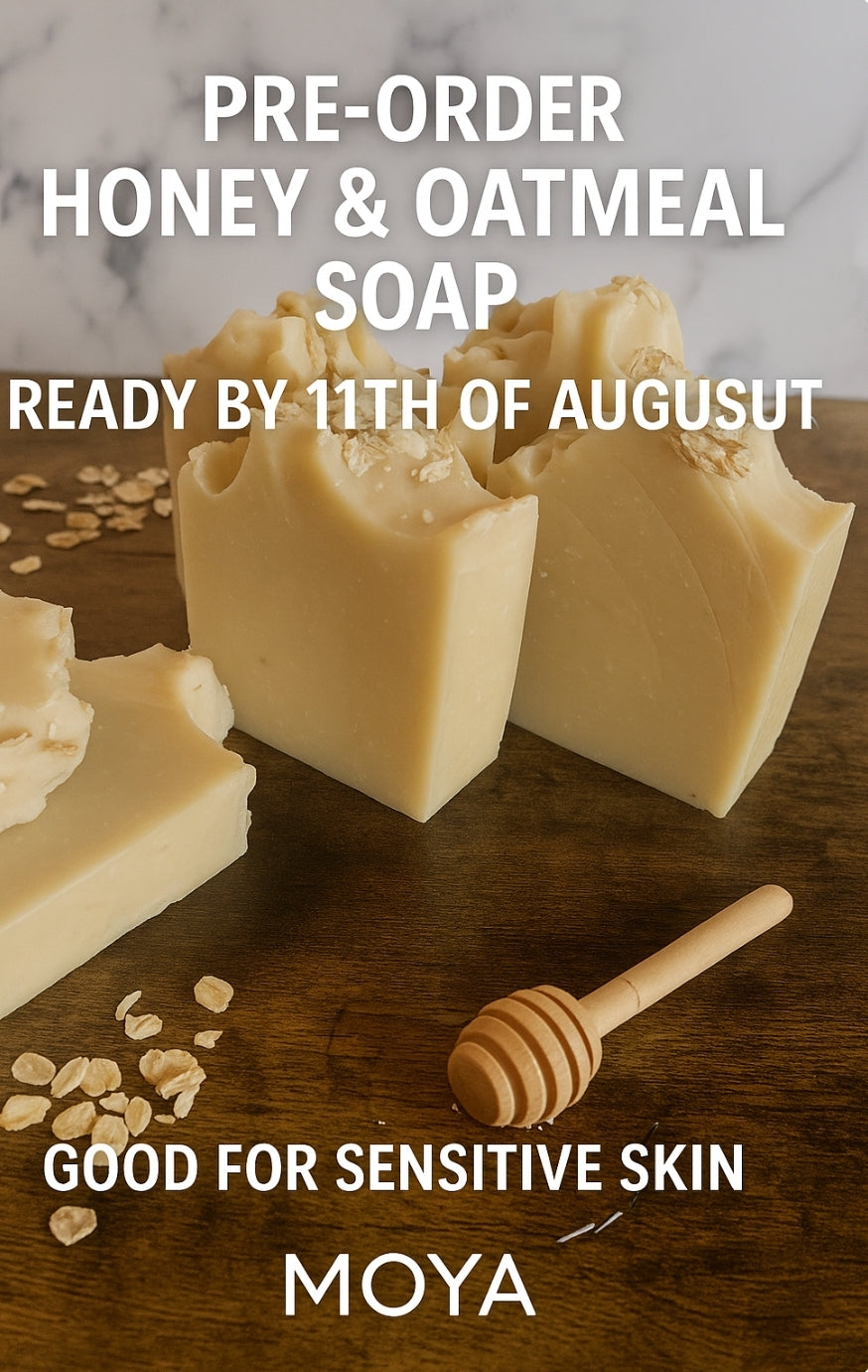 🍯 Honey & Oatmeal – Nourishing Soap Bar for Sensitive Skin
